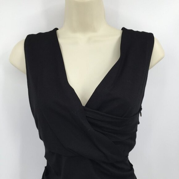 DVF Diane von Furstenberg Parker jersey dress black shift knit New Small 2 4 - Picture 3 of 6